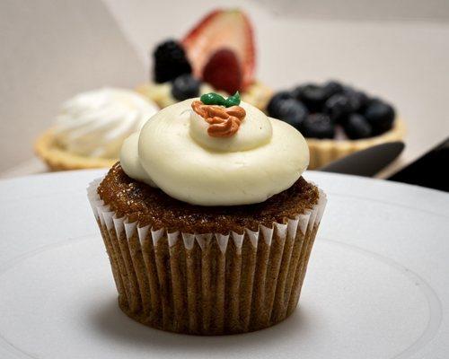 Carrot cake cupcake