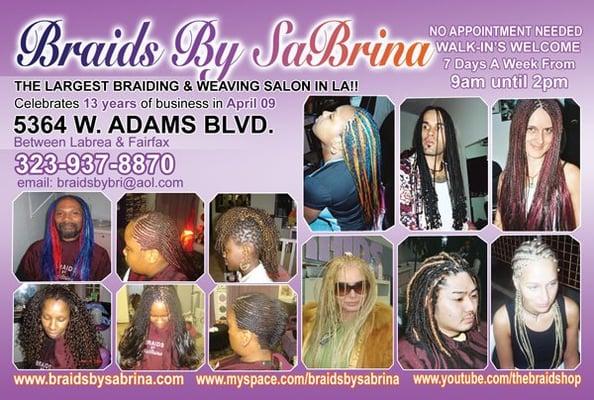 Braids By SaBrina 323-937-8825