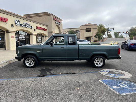 This my 1987 Ford Ranger that I registered at Cal Auto Registration in Corona, CA. Thank you Cal Auto. :)