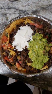 Steak nachos