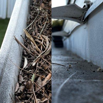 Are your Gutters completely full 
You are probably overdue for some gutter cleaning It is one of best ways to protect your home