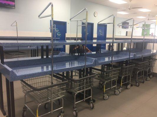 Laundry Warehouse folding tables