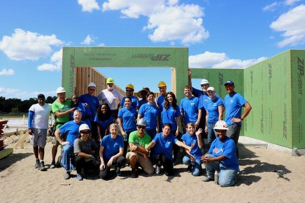 Build your own volunteer of coworkers or friends for a day of building at our construction sites! No construction experience is necessary.