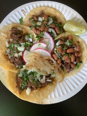 Birria and carne asada taco's