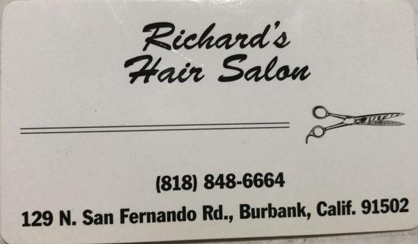 Richard's Business Card