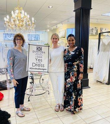 "I Said Yes to the Dress" same day of looking for one with the outstanding assistance of Senior Bridal Consultant, Jessica Williams.