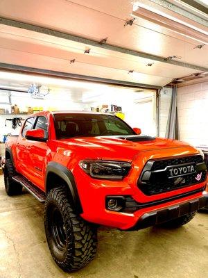 Mj motor sports beautiful Tacoma 
Tinted and rustproofed