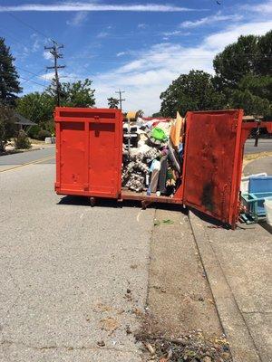 Full debris box. This was a 6 yard box.