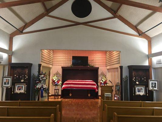 The Chapel at Renaker-Klockgether provides a peaceful place to hold your loved one's service.