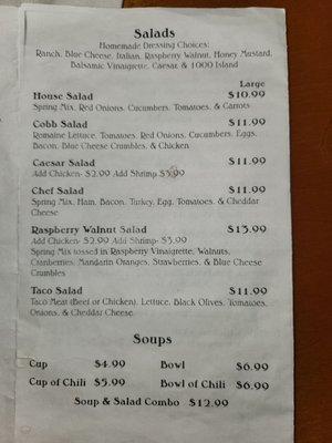 Page 5 of menu