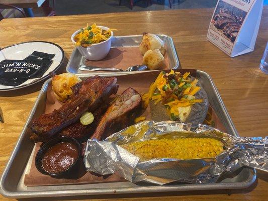 Brisket Chili Classic Spare Ribs Plate Not So Naked Baked Potato