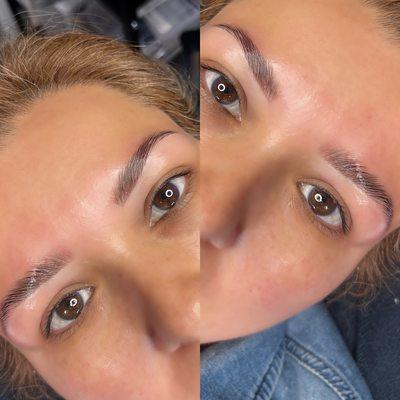 Brow lamination and tint