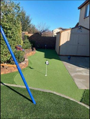 Residential Turf + Putting Green Instal