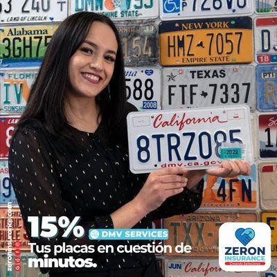 - Se te vencieron tus PLACAS? - Tienes algún trámite pendiente en el DMV? - Nosotros lo hacemos todo al INSTANTE!  ESPERA!