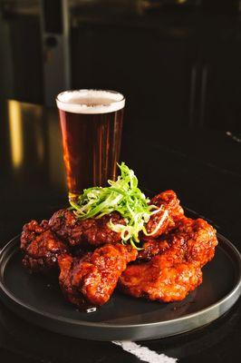 Seoul Spicy Wings and Beer