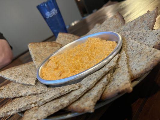 Buffalo chicken dip, gluten free style.