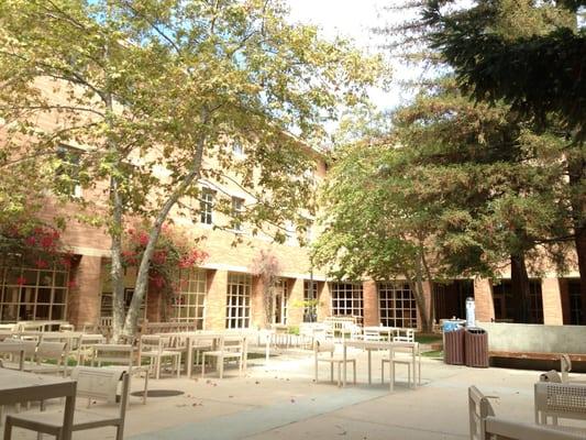 The beautiful UCLA Law School courtyard