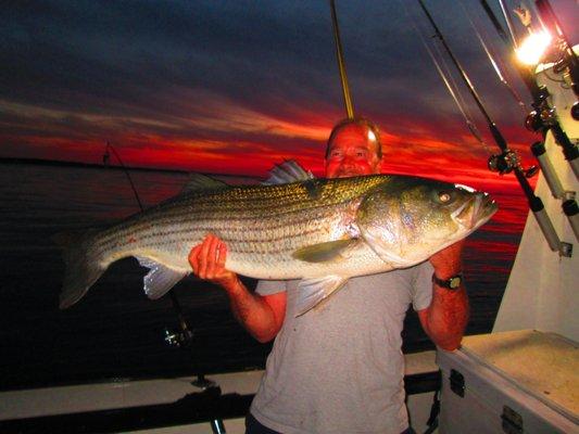 Summer skies and big Montauk Stripers.