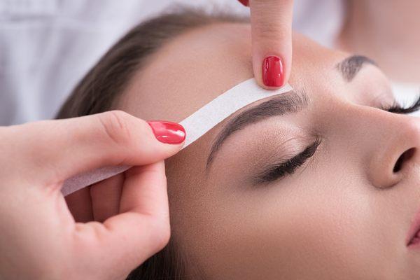 Brow waxing