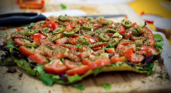 This Pesto Pizza will blow your mind! Insanely delicious.