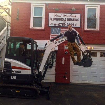 This our 2016 Bobcat machine that is used for water services, underground gas piping, and all other underground work.