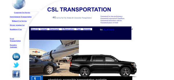 CSL TRANSPORTATION
 licensed by NYC Taxi & Limousine Commission
 visit us online at www.limousine-rental.net