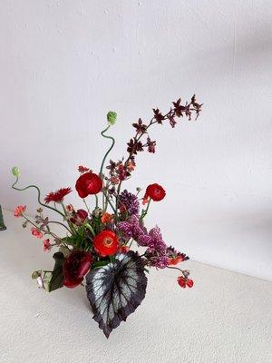 Ikebana inspired arrangement