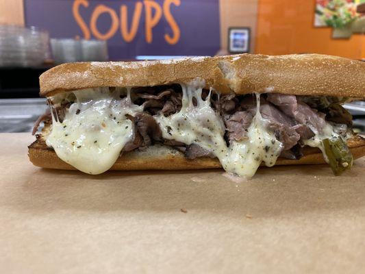 Our Philly Cheese Steak made with our own Cream Cheese Aioli