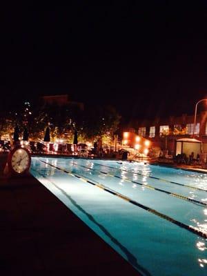 Late summer night swim