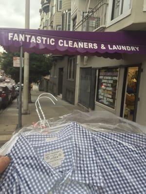 $2.10 for laundry care of dress shirts