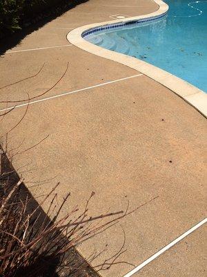 After Cleaning Pool Deck