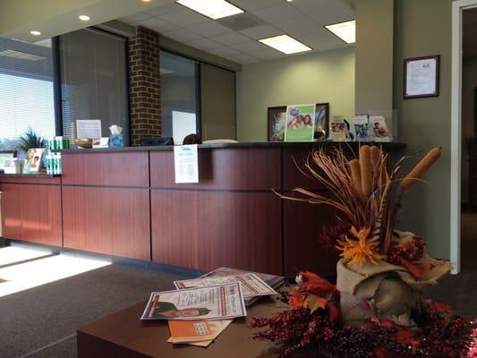 Front desk/patient waiting area.  11/2014.