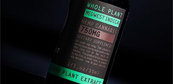 Our hemp tincture in the Midwest strain, great for sleep and anxiety support.