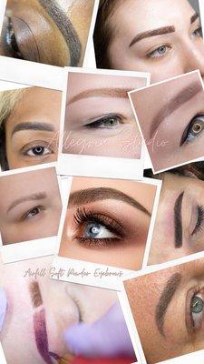 Our eyebrows creations! In our exclusive Airfill ® technique