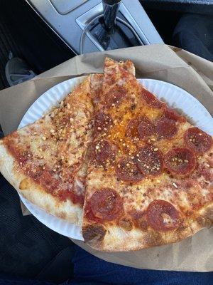 Cheese Pizza Pepperoni pizza