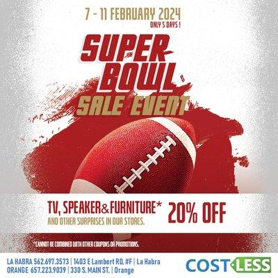 Super Bowl Sale Event - February 7 - 11