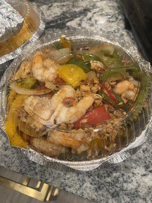 Fajitas Chicken and Shrimp