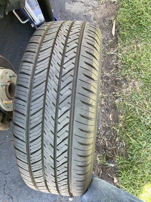 Uneven wear outside tire