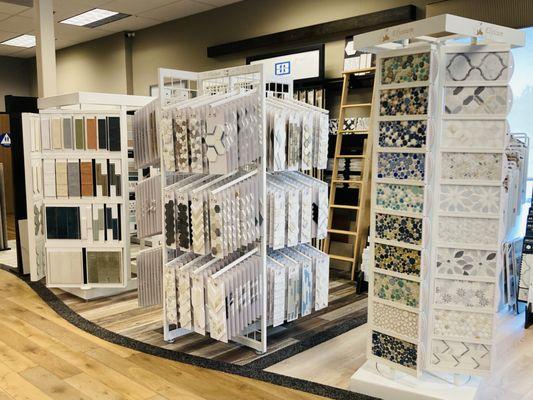 Plenty of choices for kitchen backsplash/ shower tile from popular companies Emser, Elysium, Bedrosians, Daltile and more!