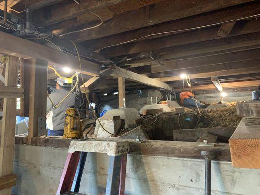 Foundation and structural  repairs and floor leveling l. Oakland, CA