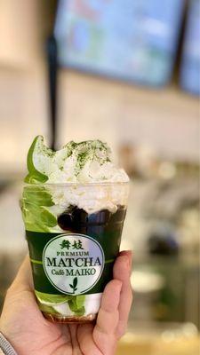 **NEW** BOBA SUNDAE (available after 1.30pm) Matcha/Vanilla Mix  @phidingthefam