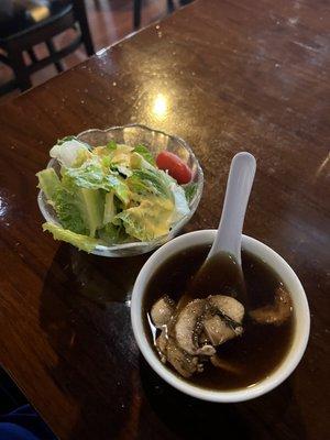 Soup and salad