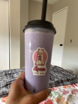 Taro smoothie with pudding