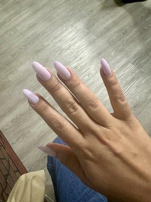 Gelx Almond shape nails