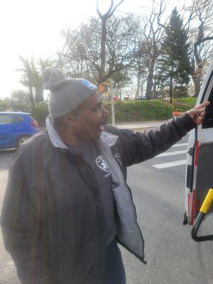 This is the man who mistreats the elderly don't ride with him