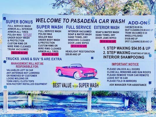 Pasadena Car wash "la vie en rose" OuiOui