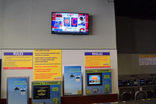 We now have four large screen HD TV's with Dish Network programming