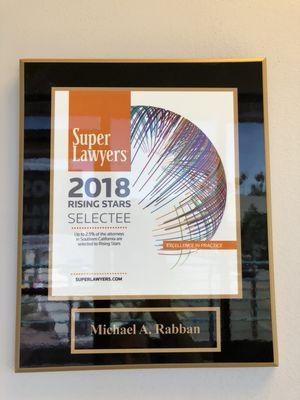 2018 Super Lawyer selectee