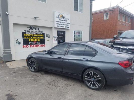 BMW with Wincos 20% high heat rejection Ceramic window tint!