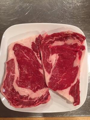 Fantastic ribeye steaks